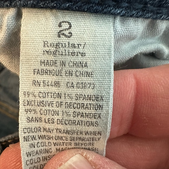 American‎ Eagle Outfitters Blue Skinny Jeans Classic Denim Size 2 Regular - Picture 4 of 6